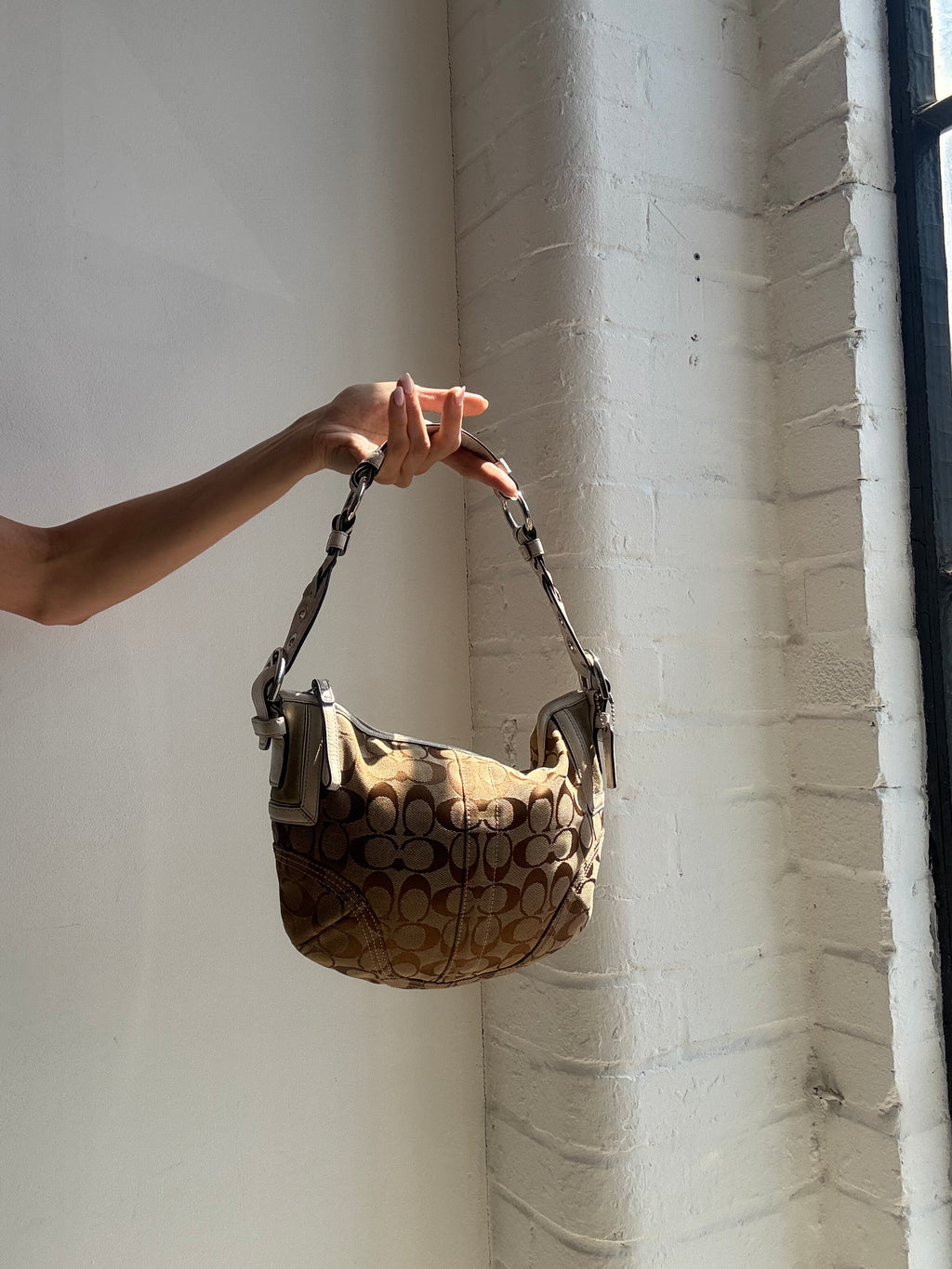 Vintage Y2K Coach Signature Soho Shoulder Bag