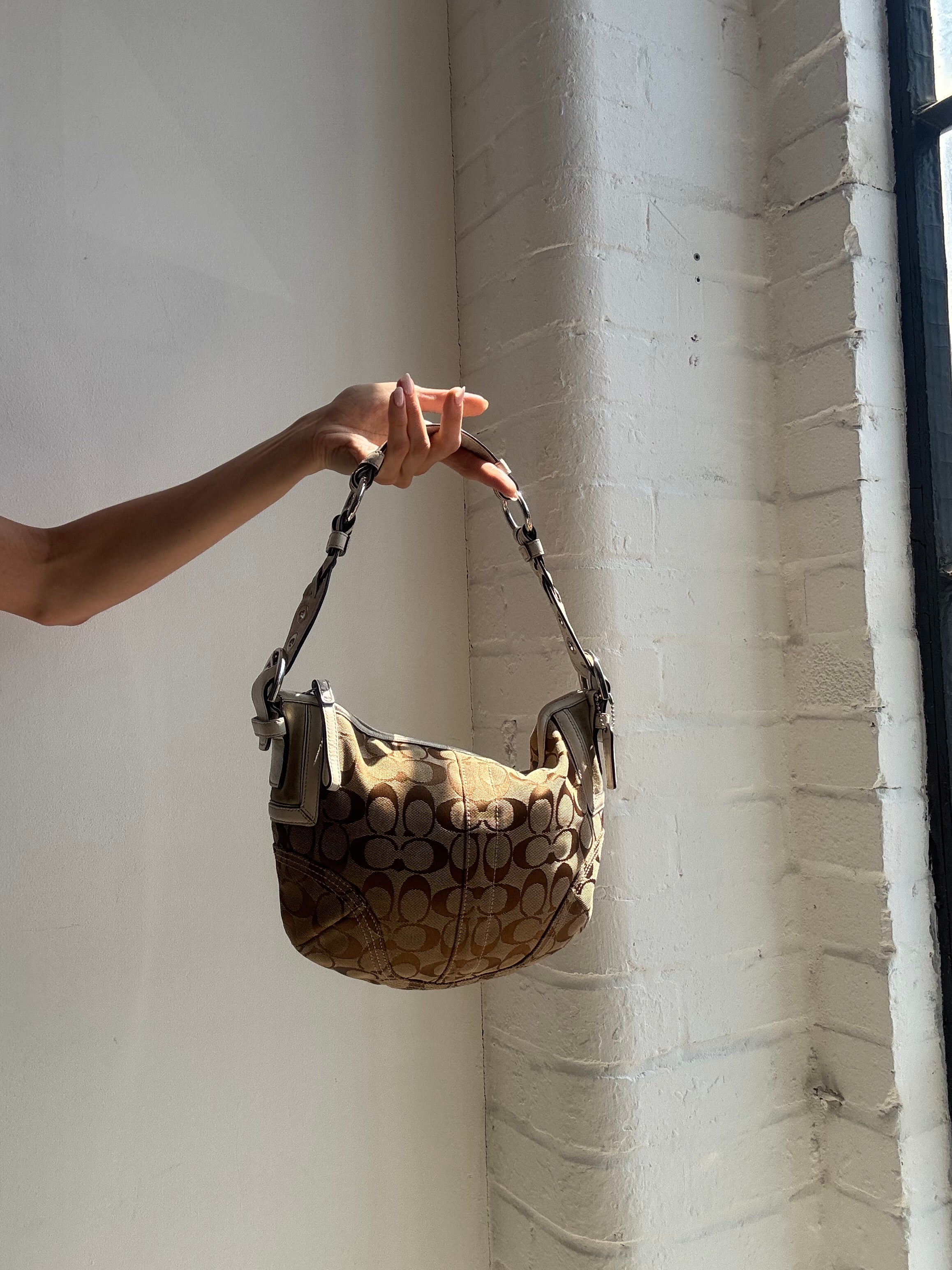 Vintage Y2K Coach Signature Soho Shoulder Bag