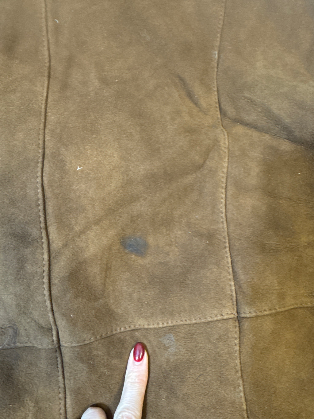 Vintage 90s sheepskin coat brown