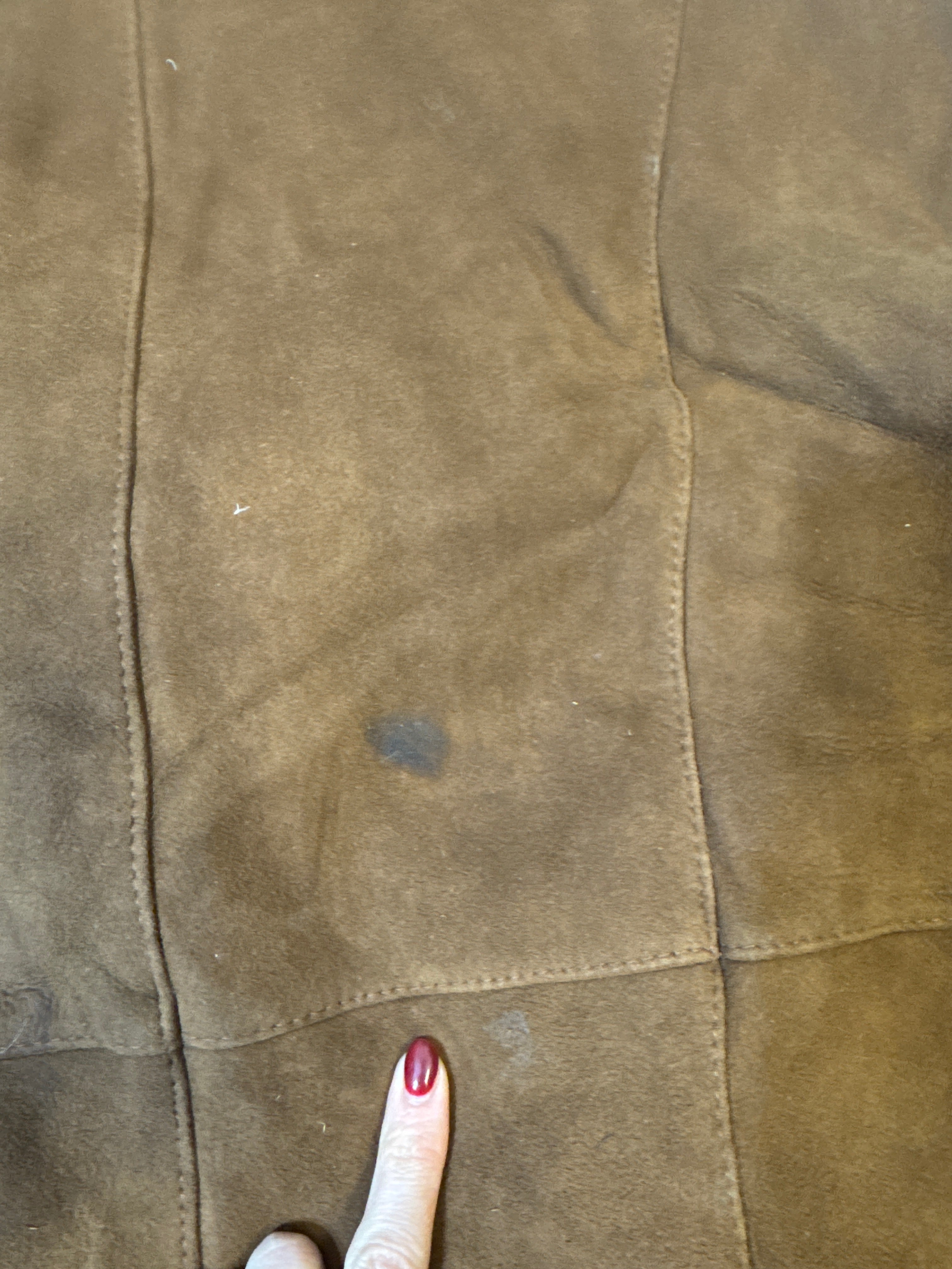 Vintage 90s sheepskin coat brown