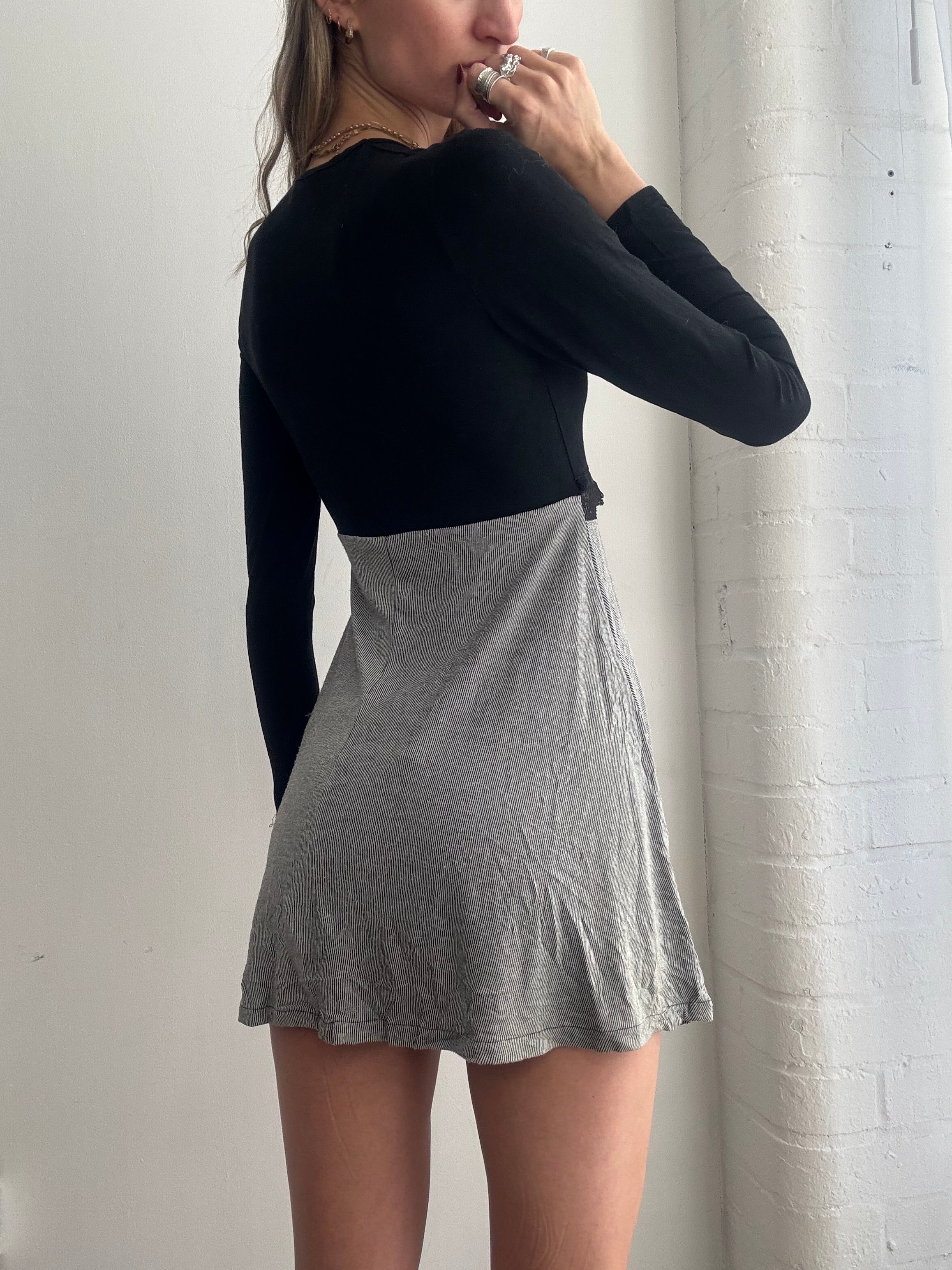 Vintage Y2K Morgan de toi long sleeve lace mini dress