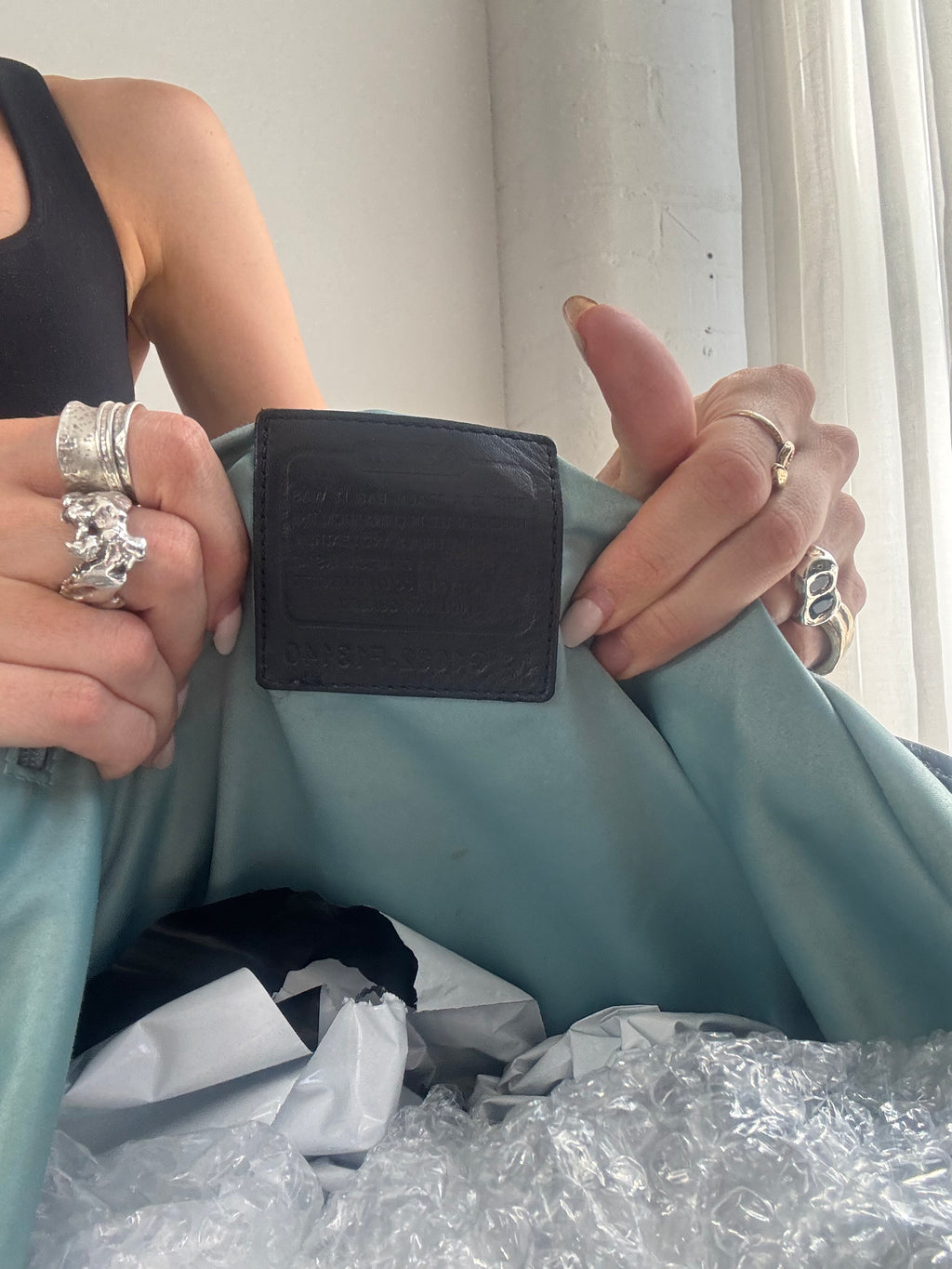 Vintage Y2K Coach Signature Hobo Bag – Black Monogram Canvas Shoulder Bag