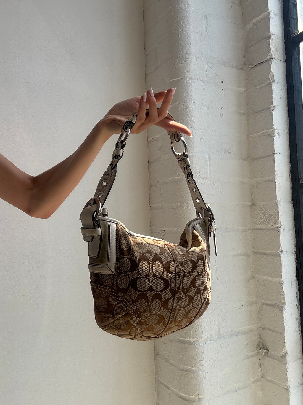 Vintage Y2K Coach Signature Soho Shoulder Bag