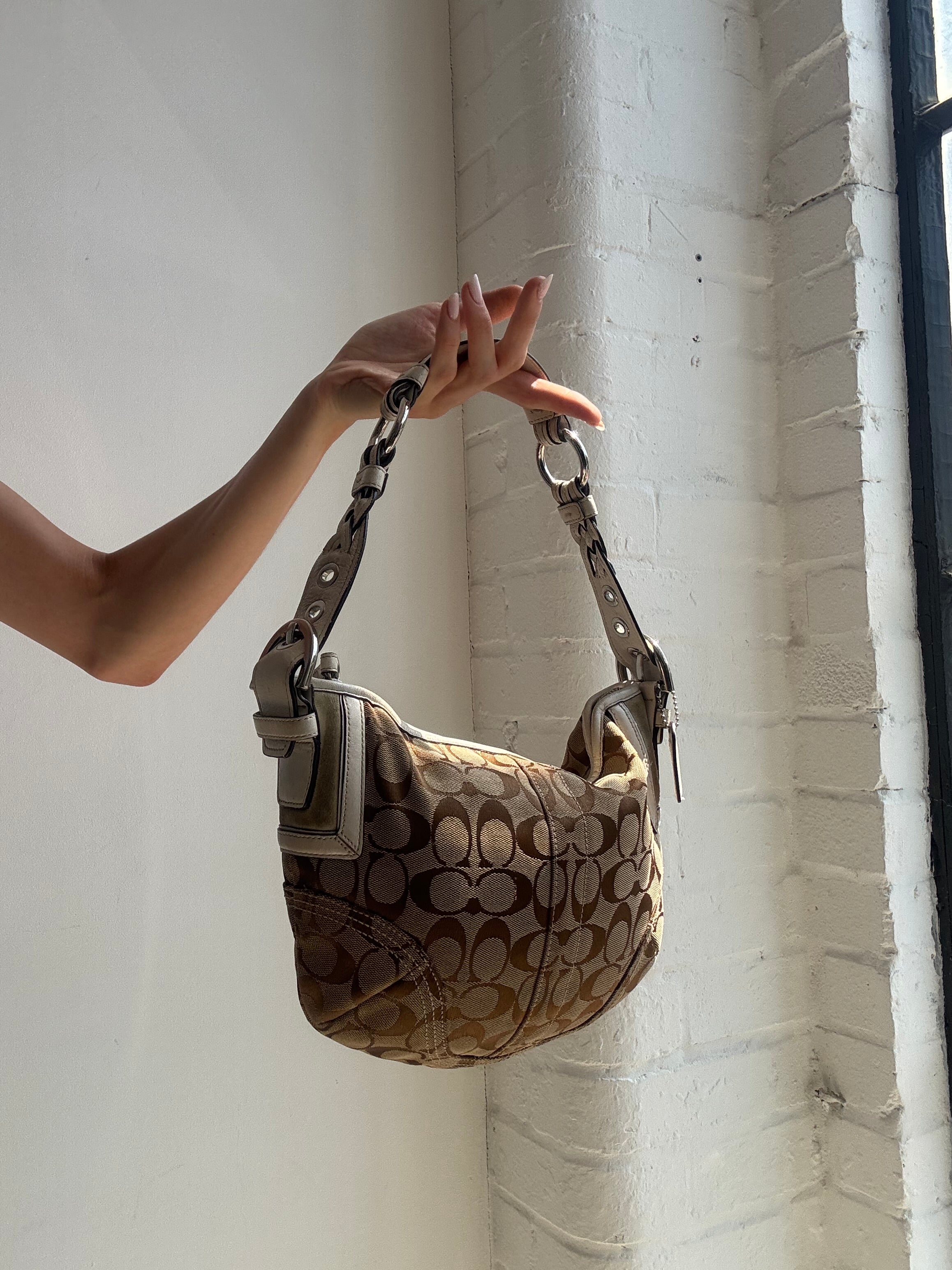 Vintage Y2K Coach Signature Soho Shoulder Bag
