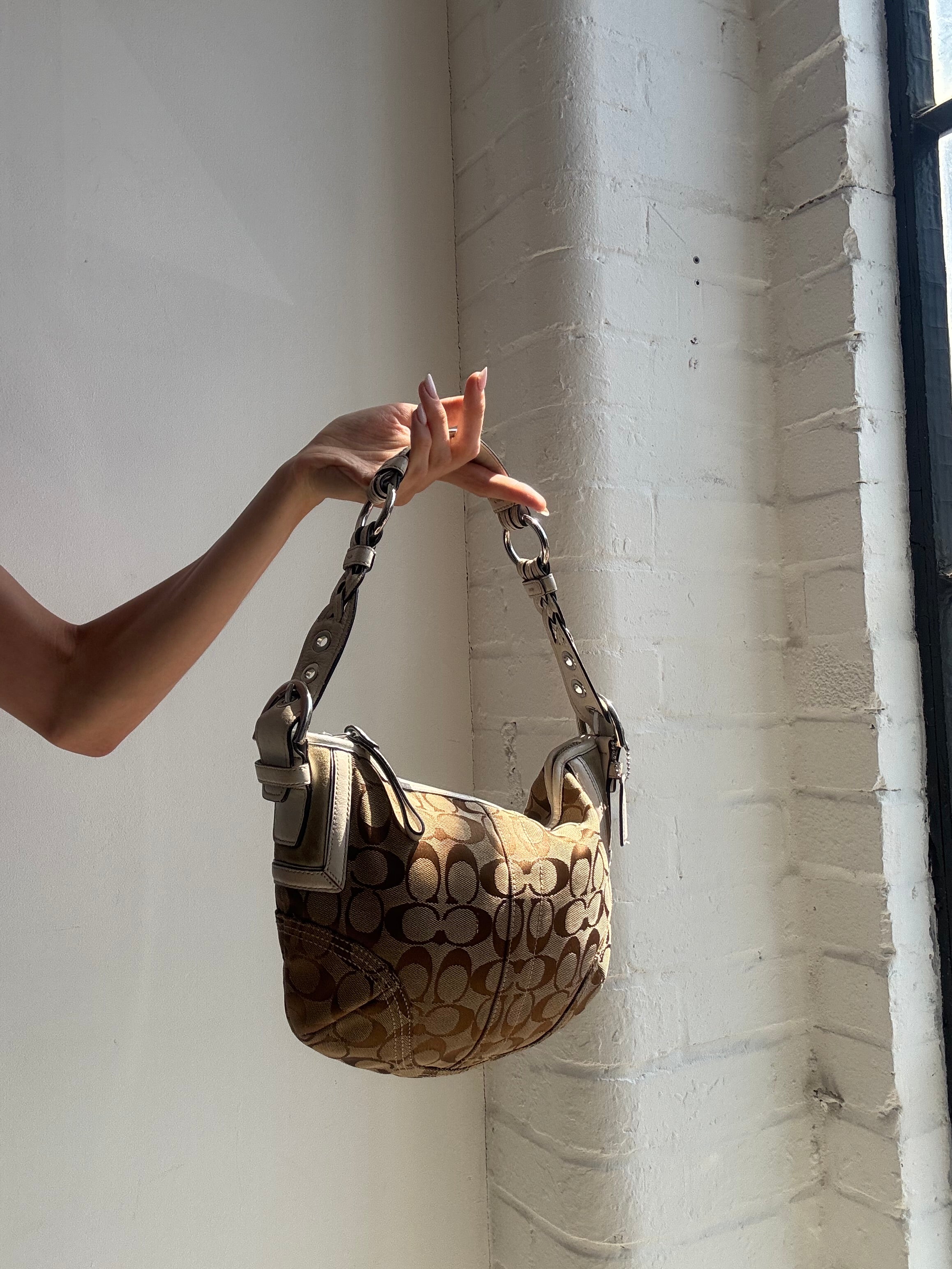Vintage Y2K Coach Signature Soho Shoulder Bag