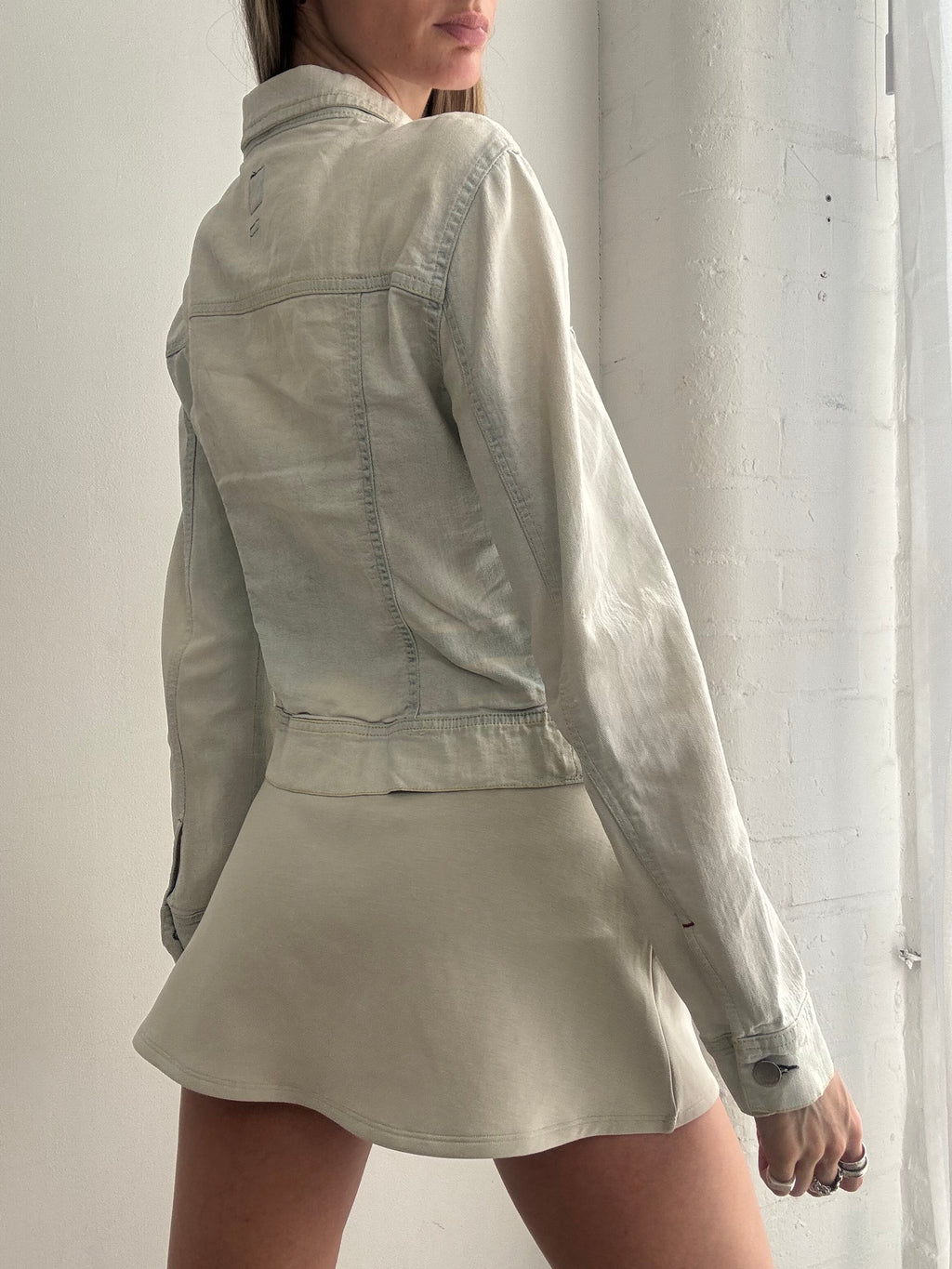 Vintage Y2K Miss Sixty white denim jacket