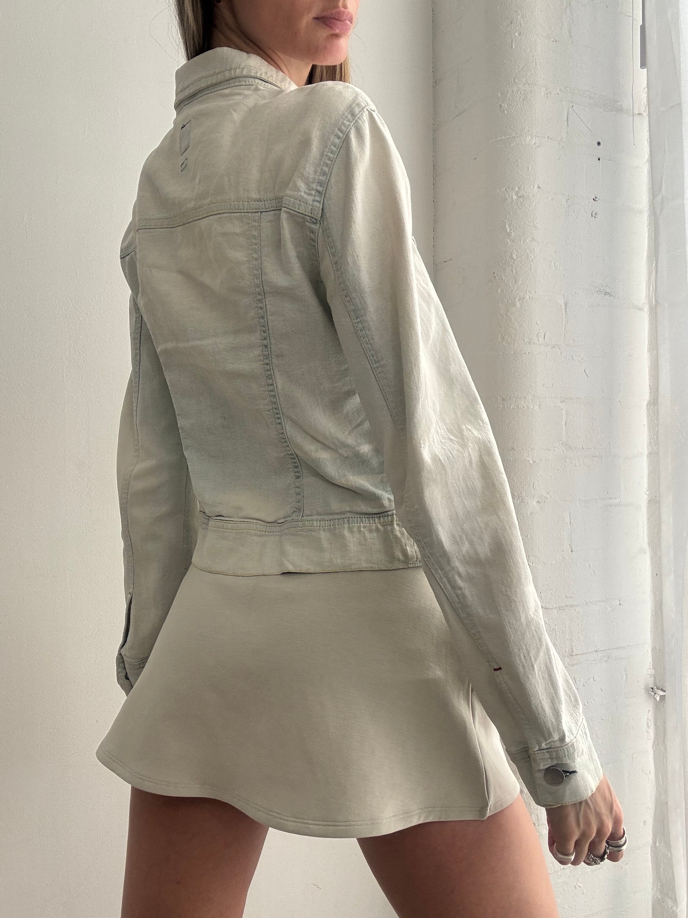 Vintage Y2K Miss Sixty white denim jacket