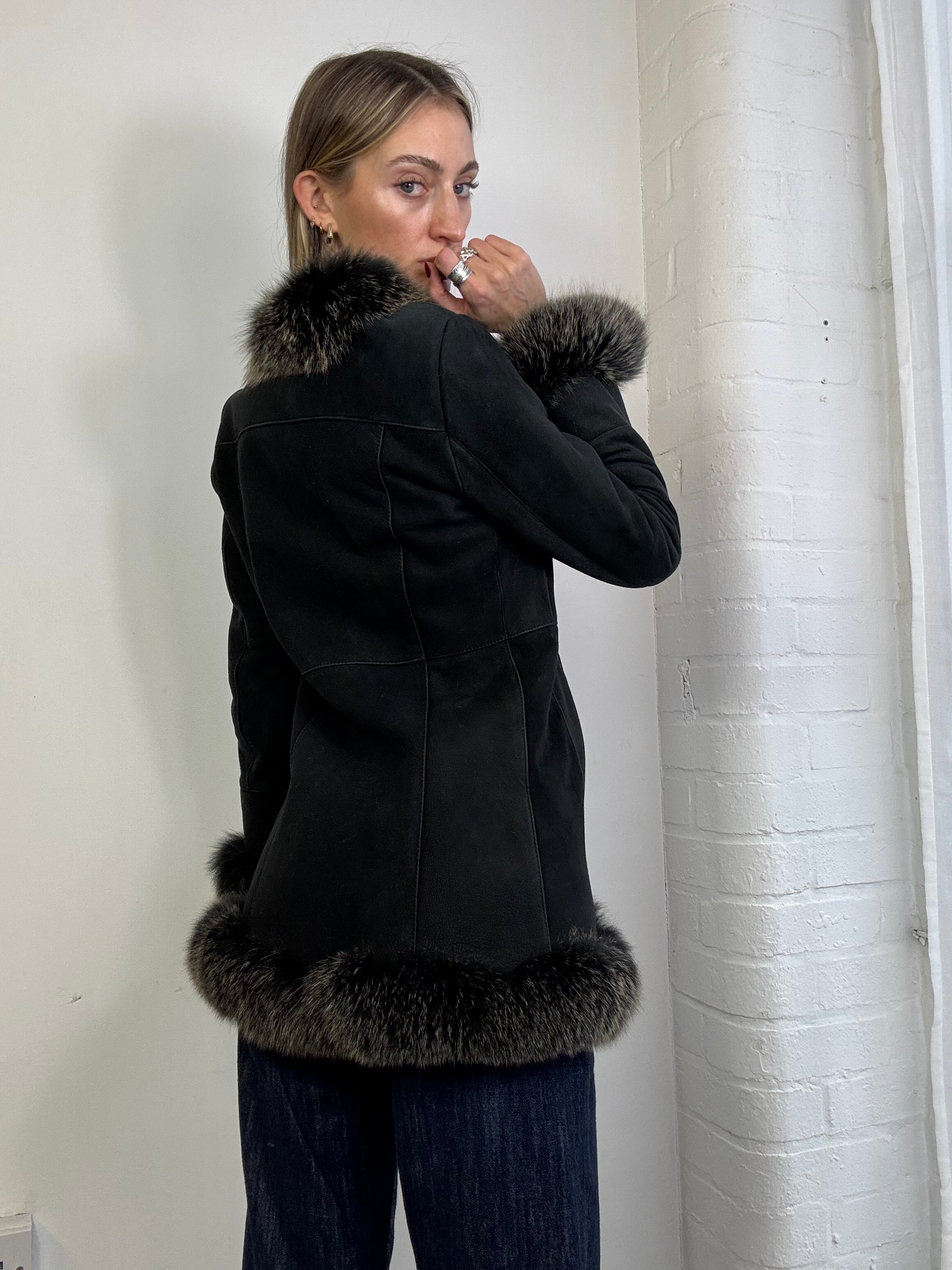 Vintage 90s sheepskin coat