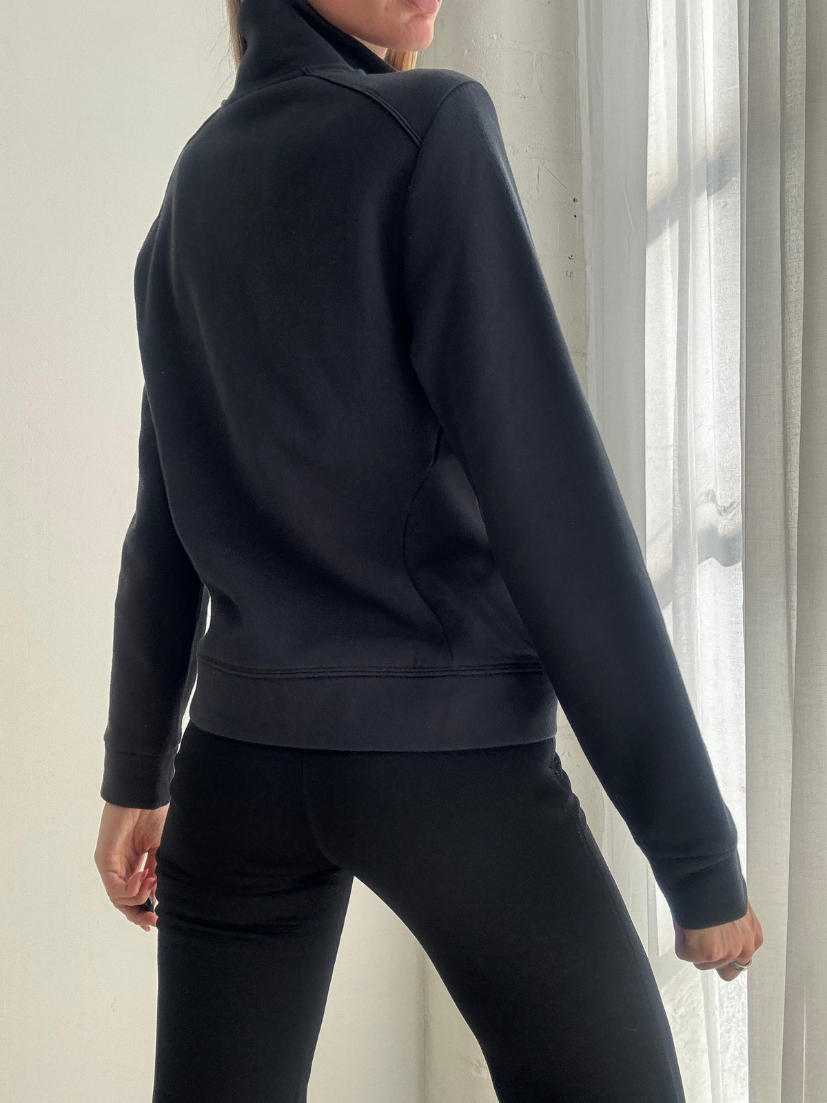 Vintage Y2K Black Adidas Zip Up Track Jacket - Size L