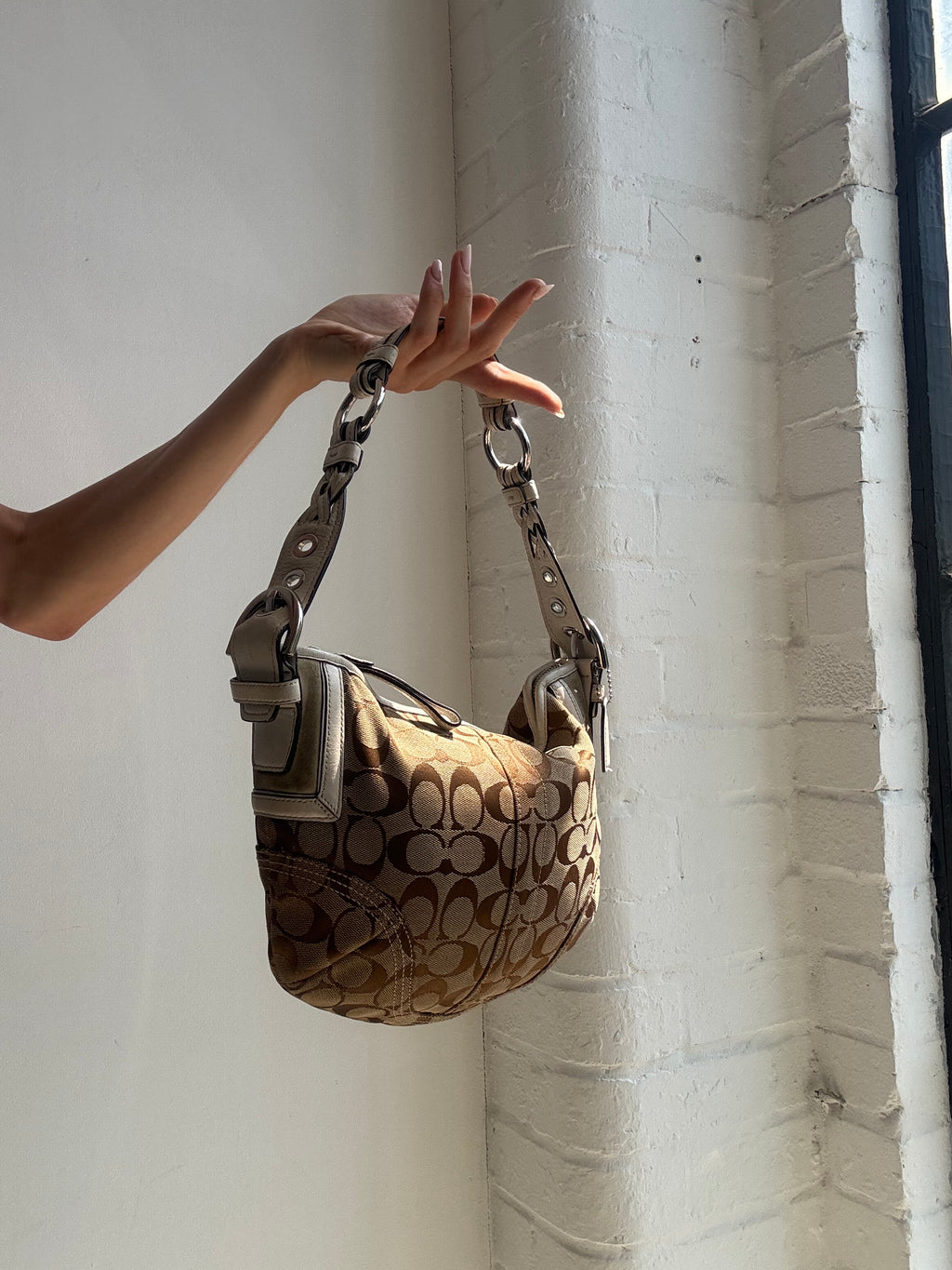 Vintage Y2K Coach Signature Soho Shoulder Bag