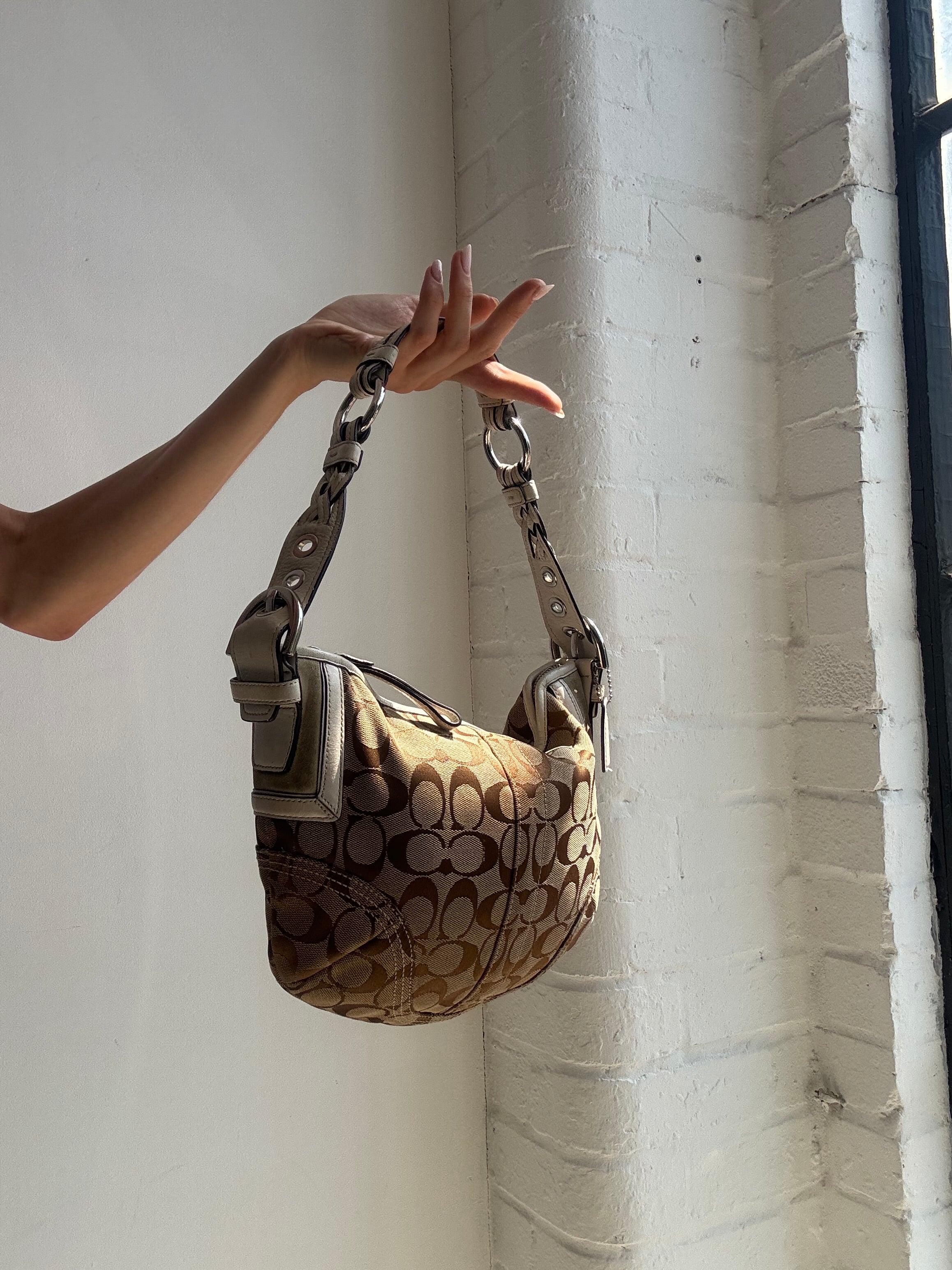 Vintage Y2K Coach Signature Soho Shoulder Bag