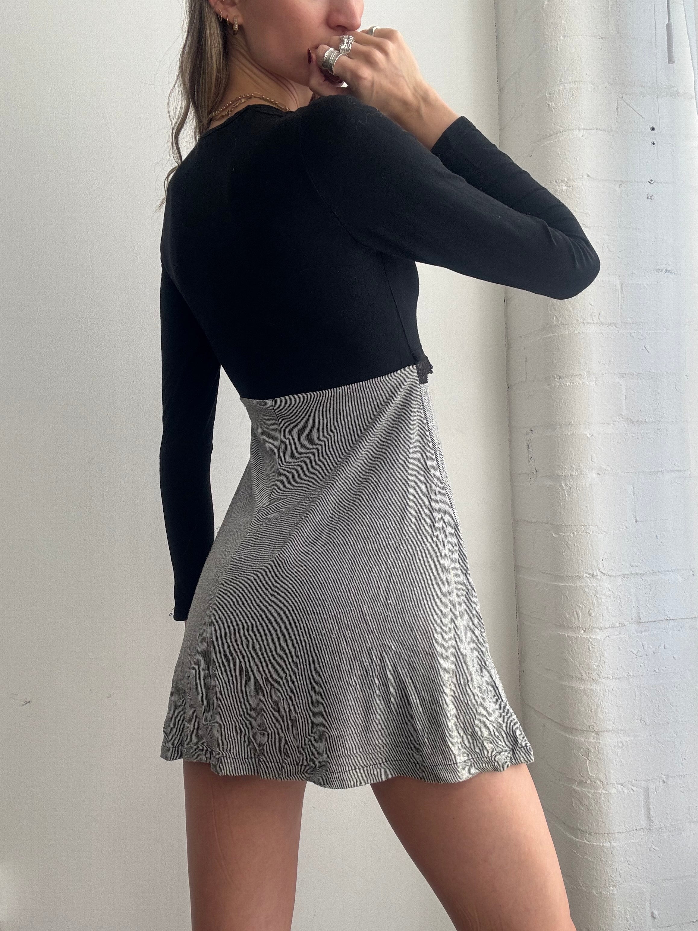 Vintage Y2K Morgan de toi long sleeve lace mini dress