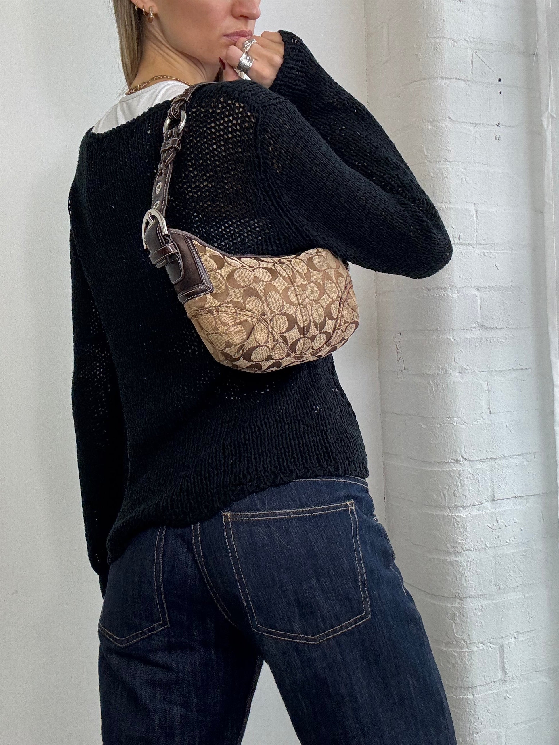 Vintage Y2K knitted dual zip cardigan