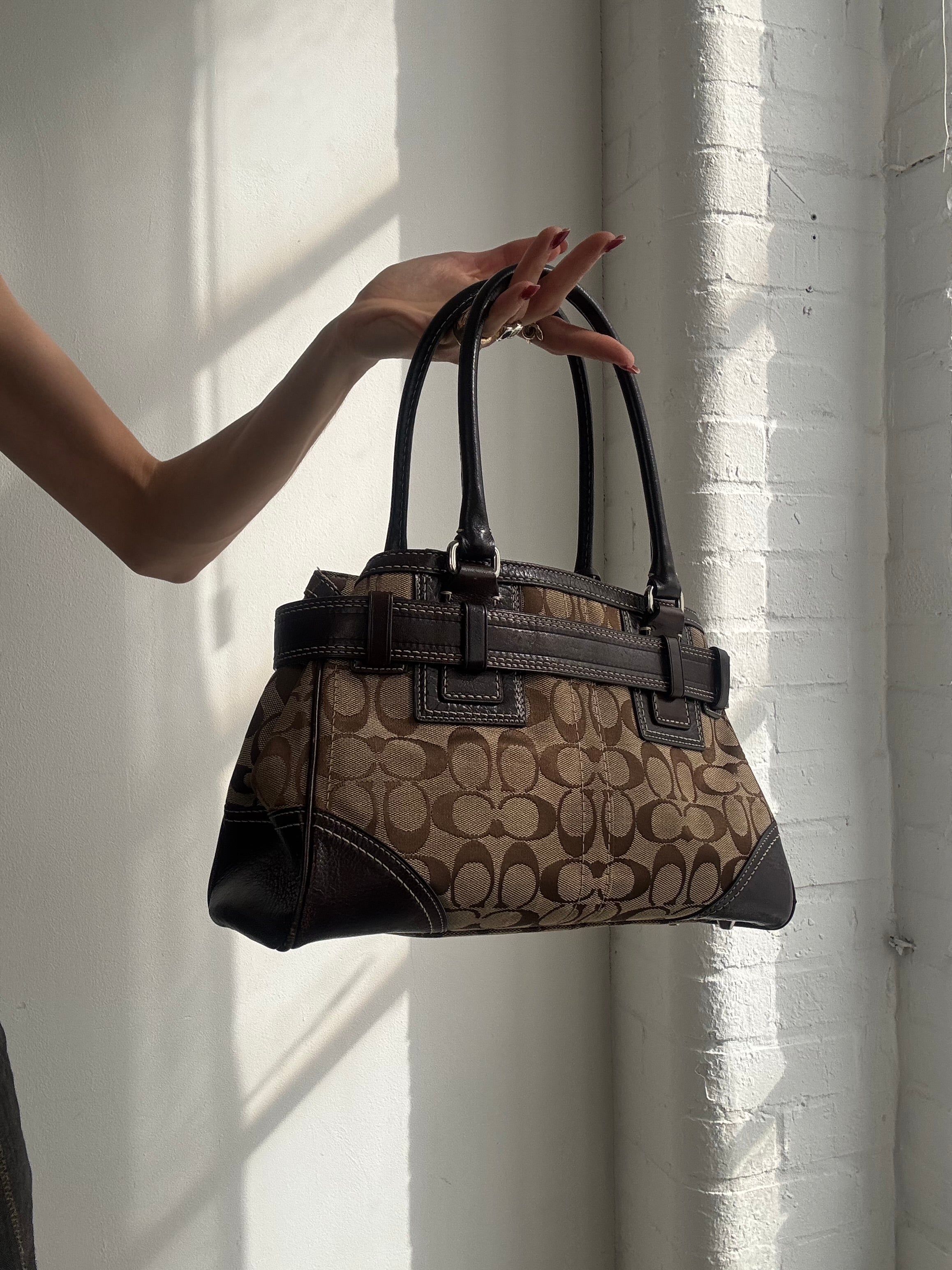 Vintage Y2K Coach monogram shoulder bag